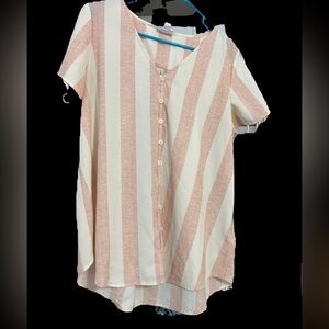 Stripe button shirt